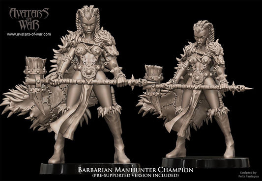 Avatars of War - Barbarian Manhunter Champion - Fantasy / D&D (Custom Order)