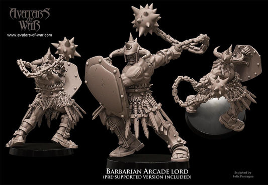 Avatars of War - Barbarian Arcade Lord - Fantasy / D&D (Custom Order)