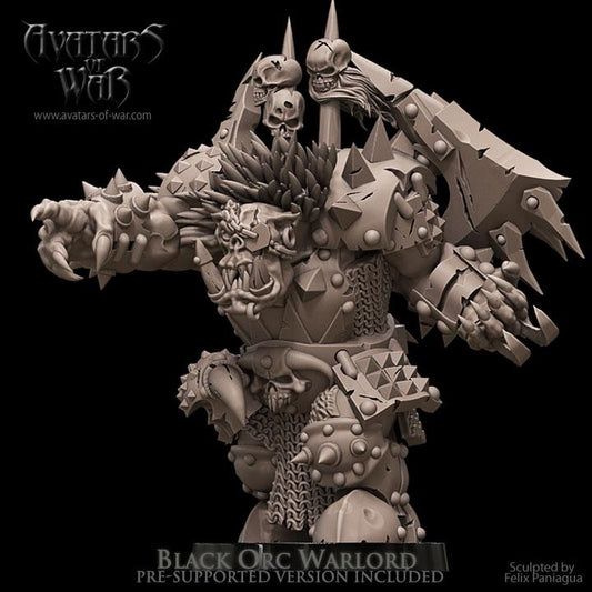 Avatars of War -  Black Orc Warlord - Fantasy / D&D (Custom Order)