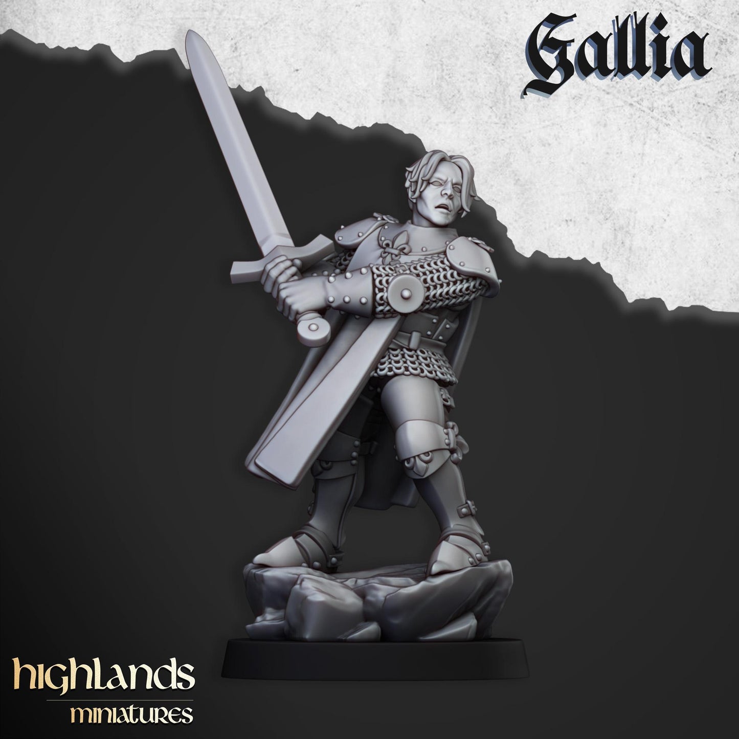 Highland Miniatures - Baroness of Gallia - Fantasy / D&D (Custom Order)