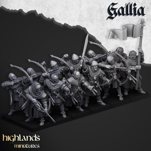 Highland Miniatures - Gallia Archers - Fantasy / D&D (Custom Order)