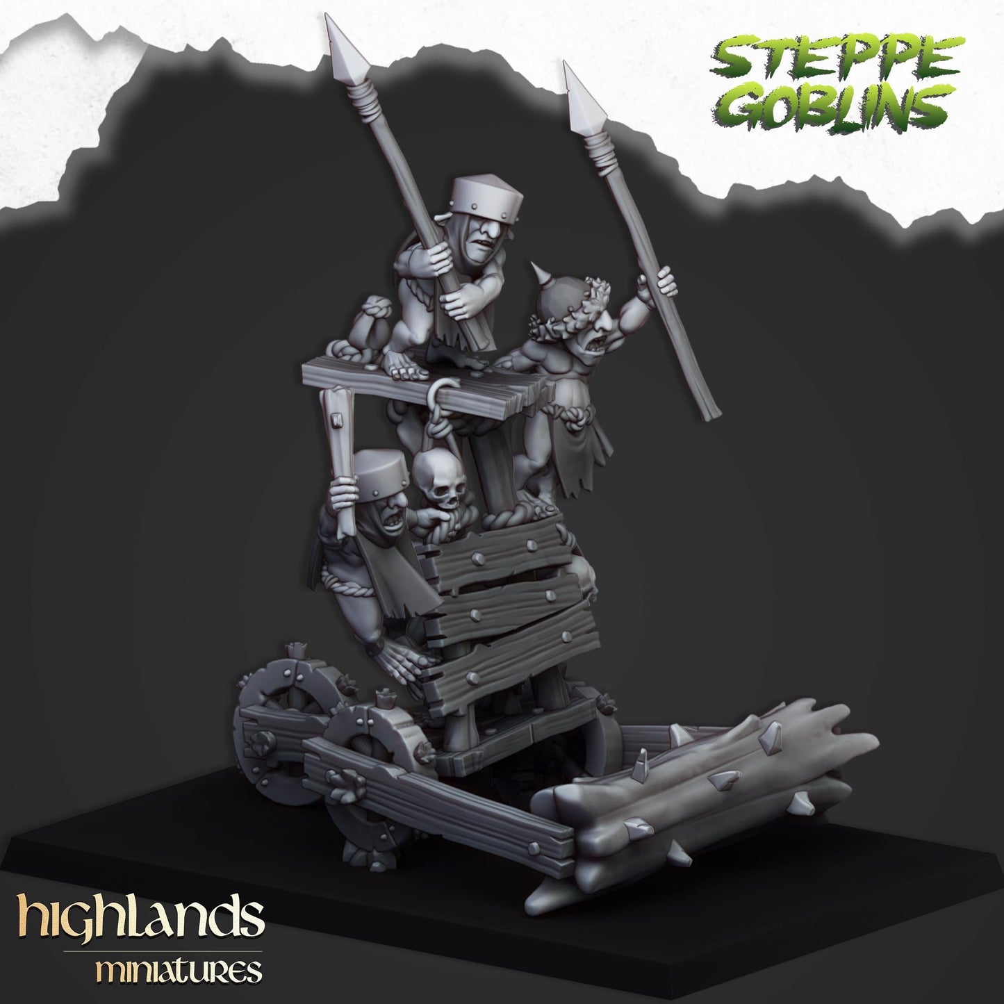 Highland Miniatures - Steppe Goblors Roller - Fantasy / D&D (Custom Order)