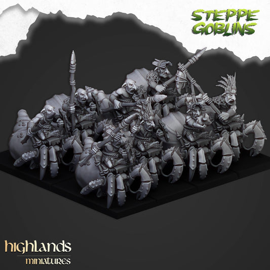 Highland Miniatures - Mounted Coast Goblins - Fantasy / D&D (Custom Order)