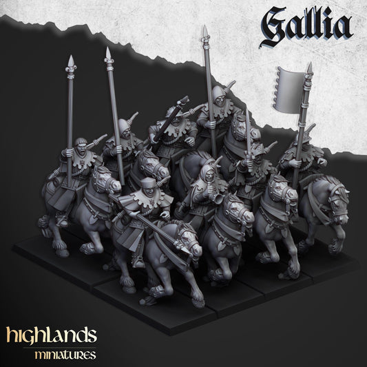 Highland Miniatures - Mounted Men at Arms - Fantasy / D&D (Custom Order)