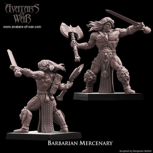 Avatars of War - Barbarian Mercenary - Fantasy / D&D (Custom Order)