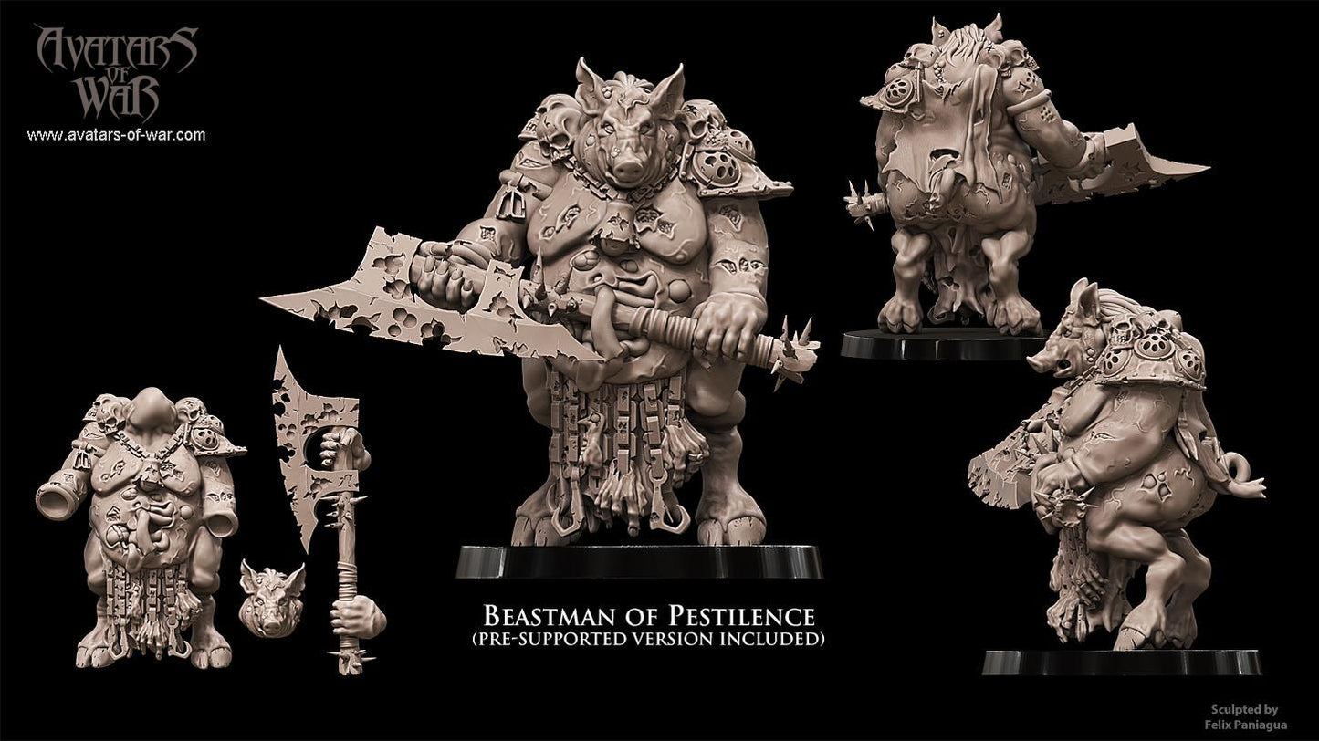 Avatars of War - Beastman Lord of Pestilence - Fantasy / D&D (Custom Order)