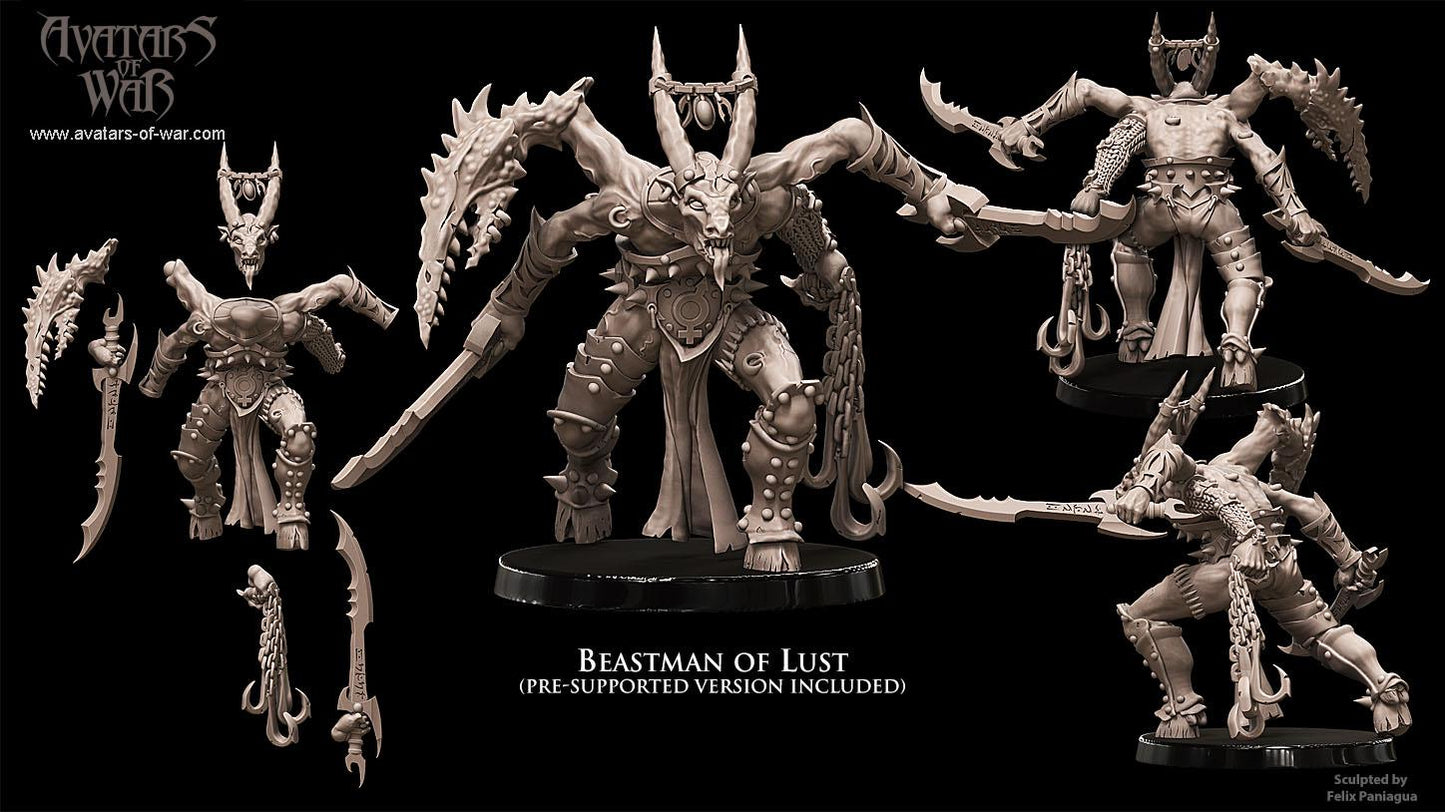 Avatars of War - Beastman Lord of Lust - Fantasy / D&D (Custom Order)