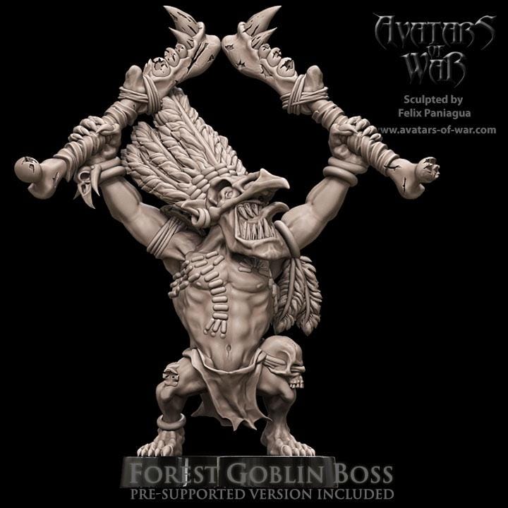 Avatars of War - Forest Goblin Boss - Fantasy / D&D (Custom Order)