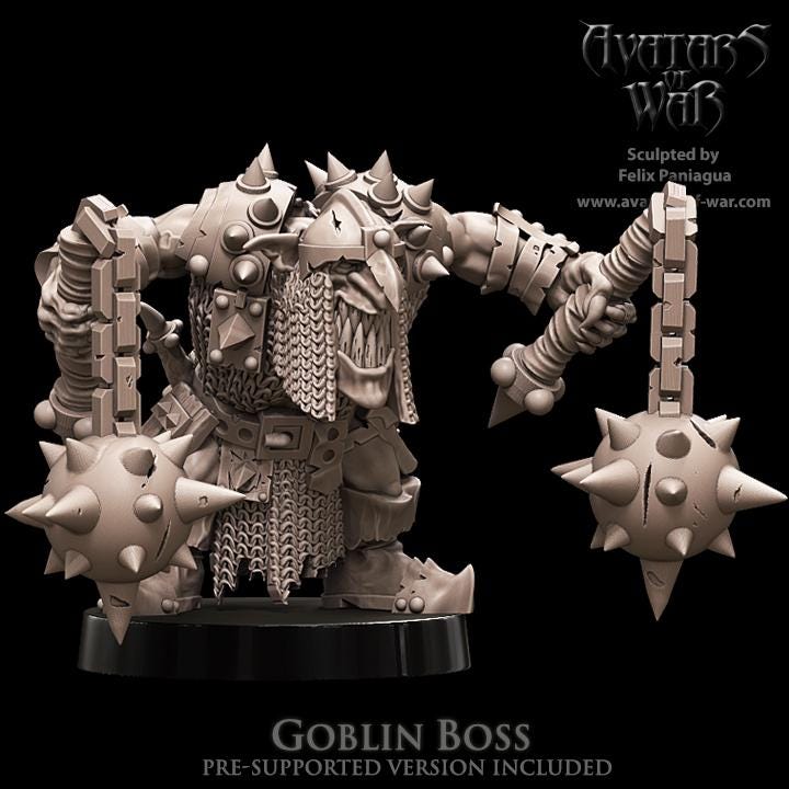 Avatars of War - Goblin Boss - Fantasy / D&D (Custom Order)