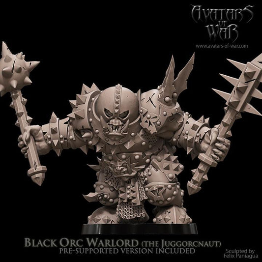 Avatars of War -  Black Orc Warlord (the Juggorcnaut) - Fantasy / D&D (Custom Order)