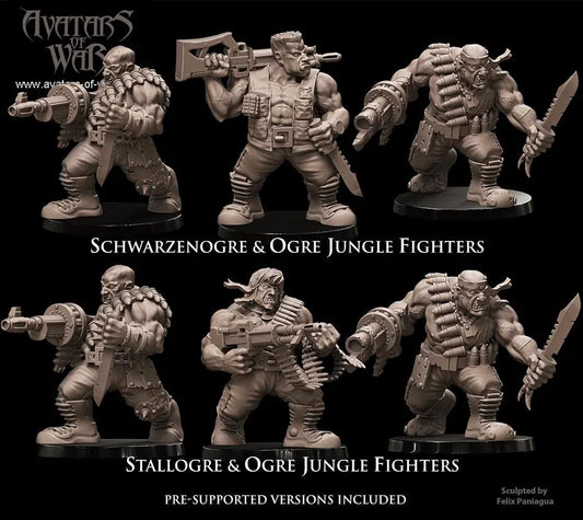 Avatars of War -  Ogre Jungle Fighters - Sci-Fi / D&D