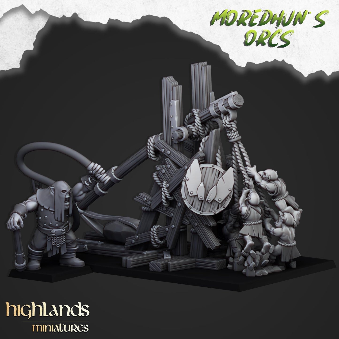 Highland Miniatures - Orc Stonethrower - Fantasy / D&D (Custom Order)