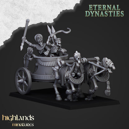 Highland Miniatures - Ancient Skeletal Chariots - Fantasy / D&D (Custom Order)