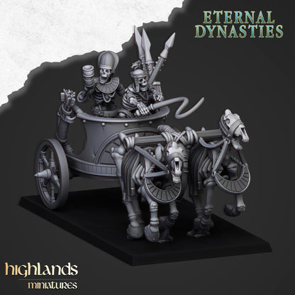 Highland Miniatures - Ancient Skeletal Chariots - Fantasy / D&D (Custom Order)