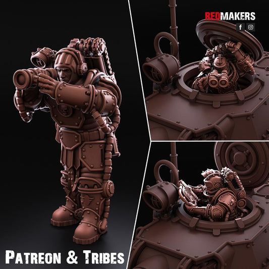 Red Makers - Solar Guard Tank Commanders (Custom Order)