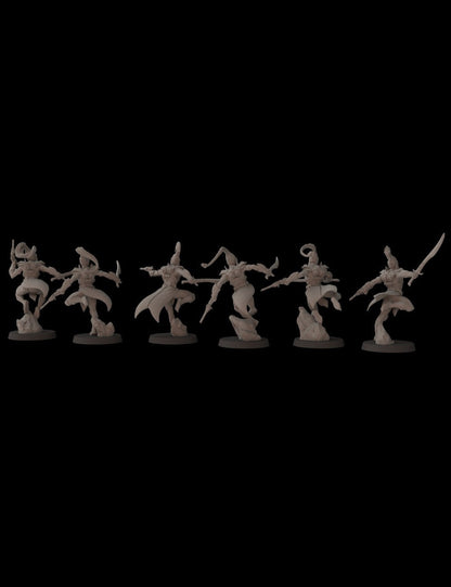 Aeterni Fantasy Cult Miniatures Battle Dancers x5 (Custom Order)