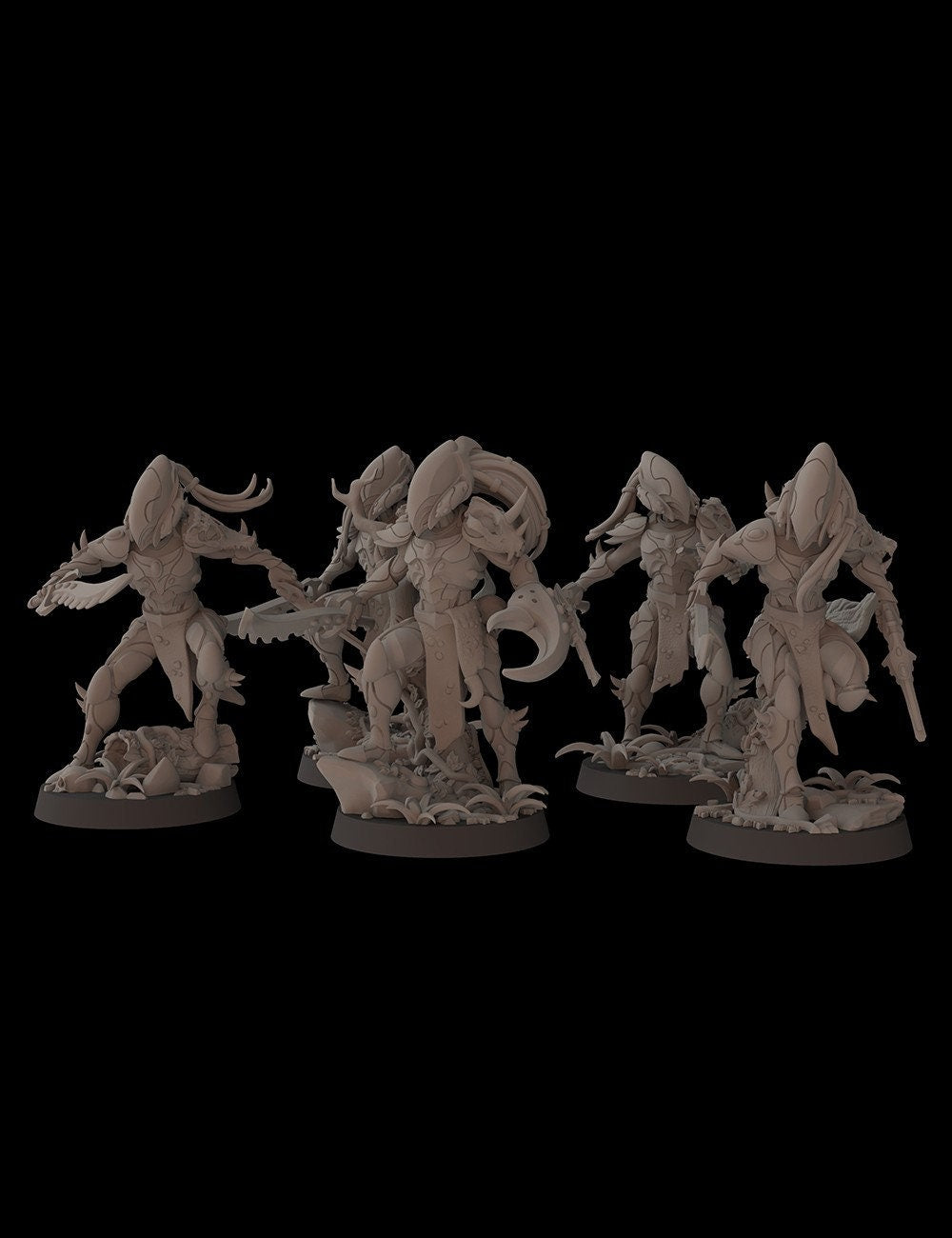 Aeterni Fantasy Cult Miniatures Primeval Eviscerator Squad x5 (Custom Order)