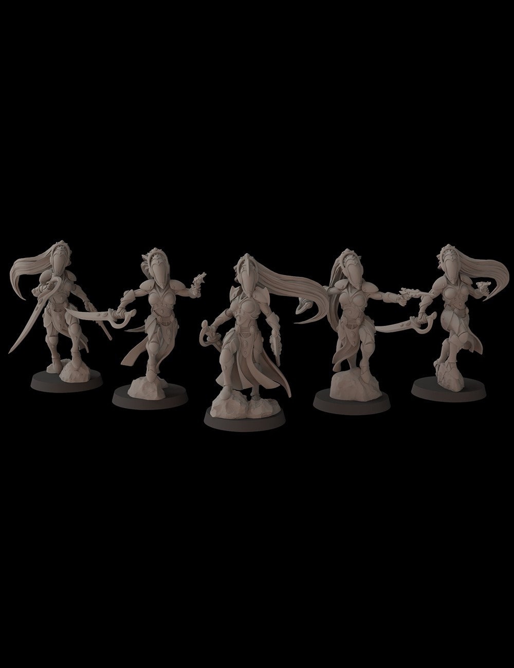 Aeterni Fantasy Cult Miniatures Wild Maiden x5 (Custom Order)