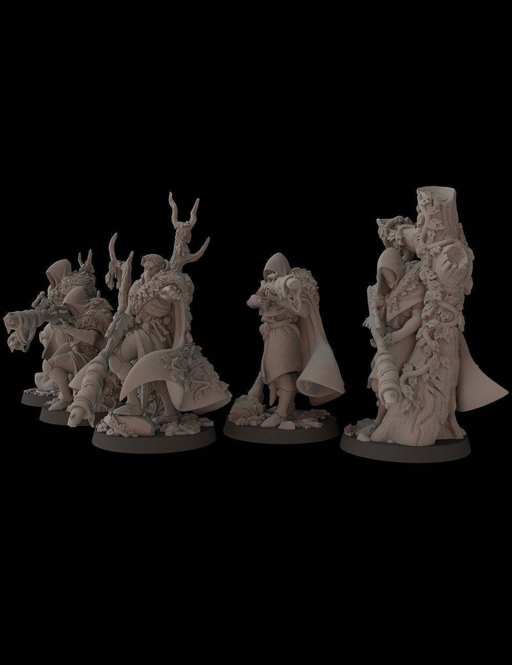 Aeterni Fantasy Cult Miniatures Primeval Recon Squad x5 (Custom Order)