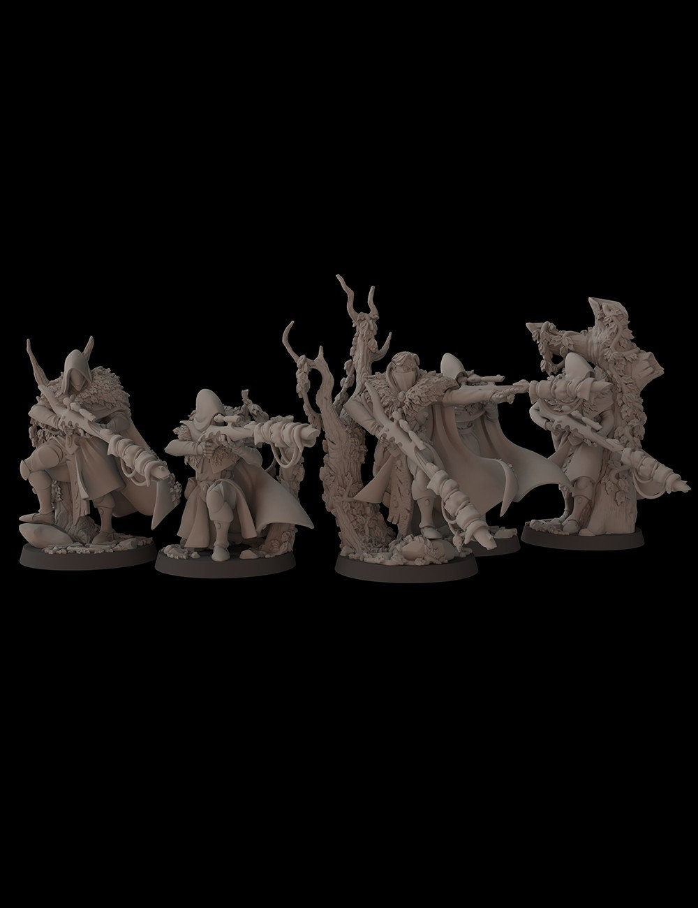 Aeterni Fantasy Cult Miniatures Primeval Recon Squad x5 (Custom Order)