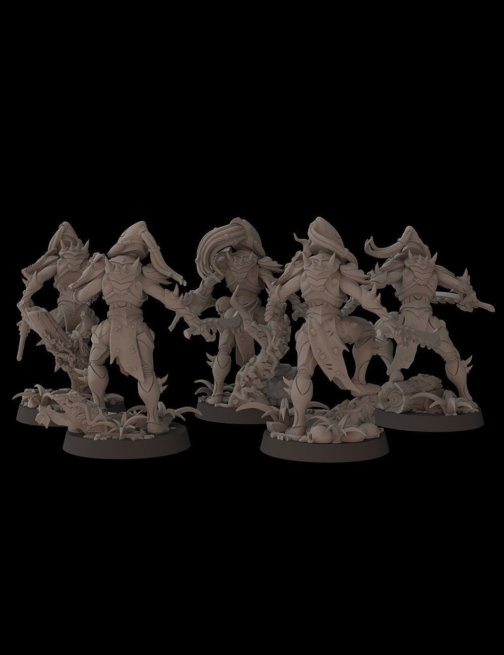 Aeterni Fantasy Cult Miniatures Primeval Eviscerator Squad x5 (Custom Order)