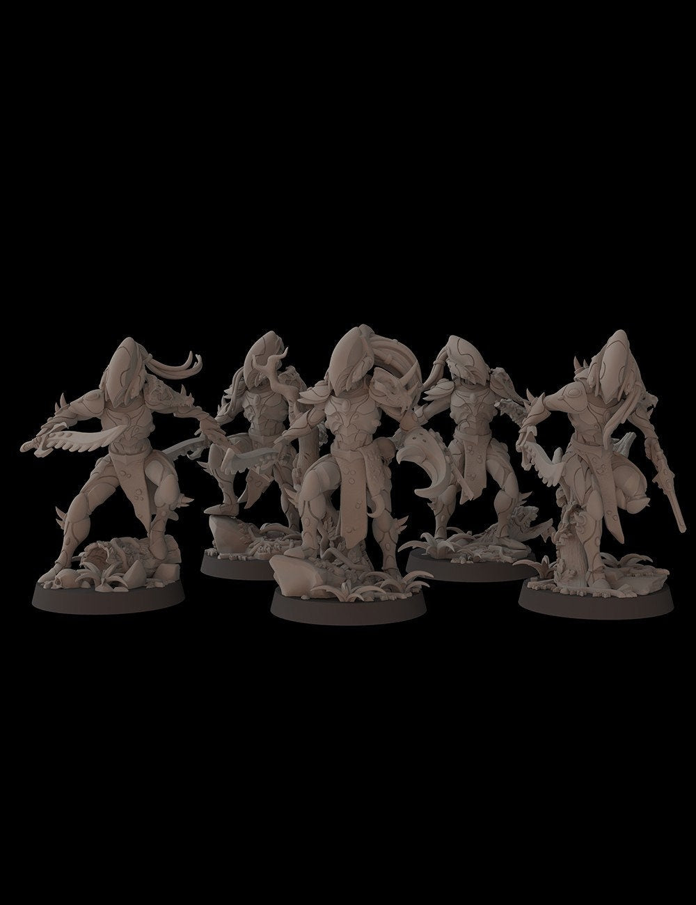 Aeterni Fantasy Cult Miniatures Primeval Eviscerator Squad x5 (Custom Order)