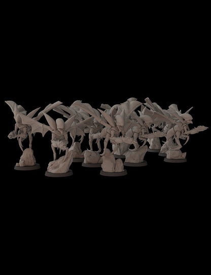 Insectoids Fantasy Cult Miniatures Vespimorphs x10 (Custom Order)