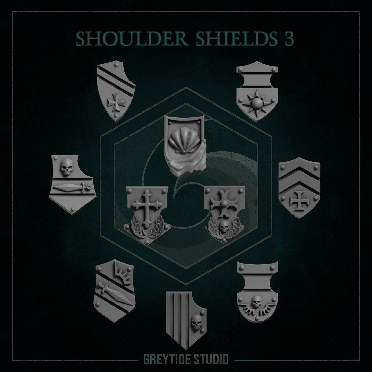 GreyTide Studios Shoulder Shield Pack (Custom Order)