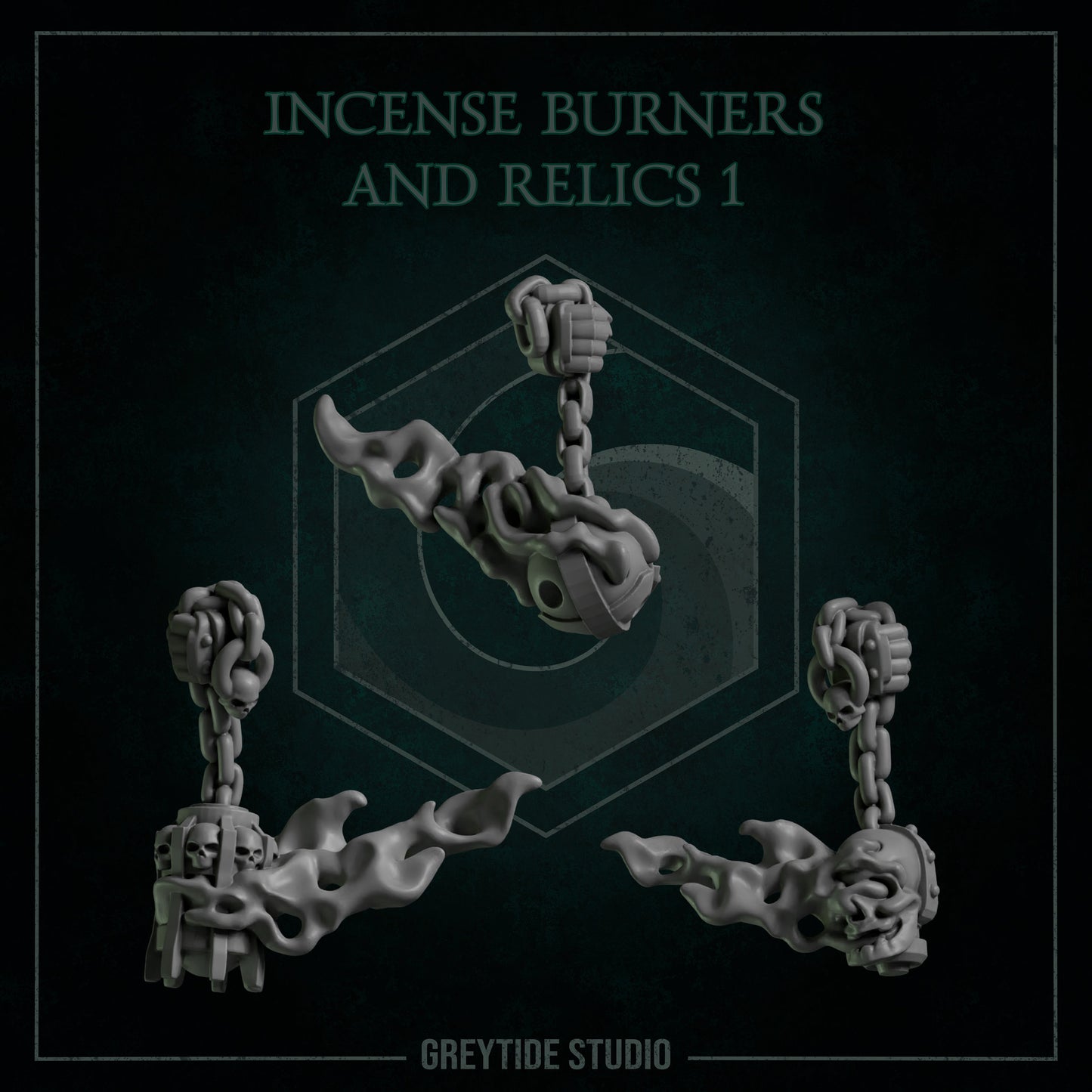 GreyTide Studios Incense Burners and Relics Pack (Custom Order)