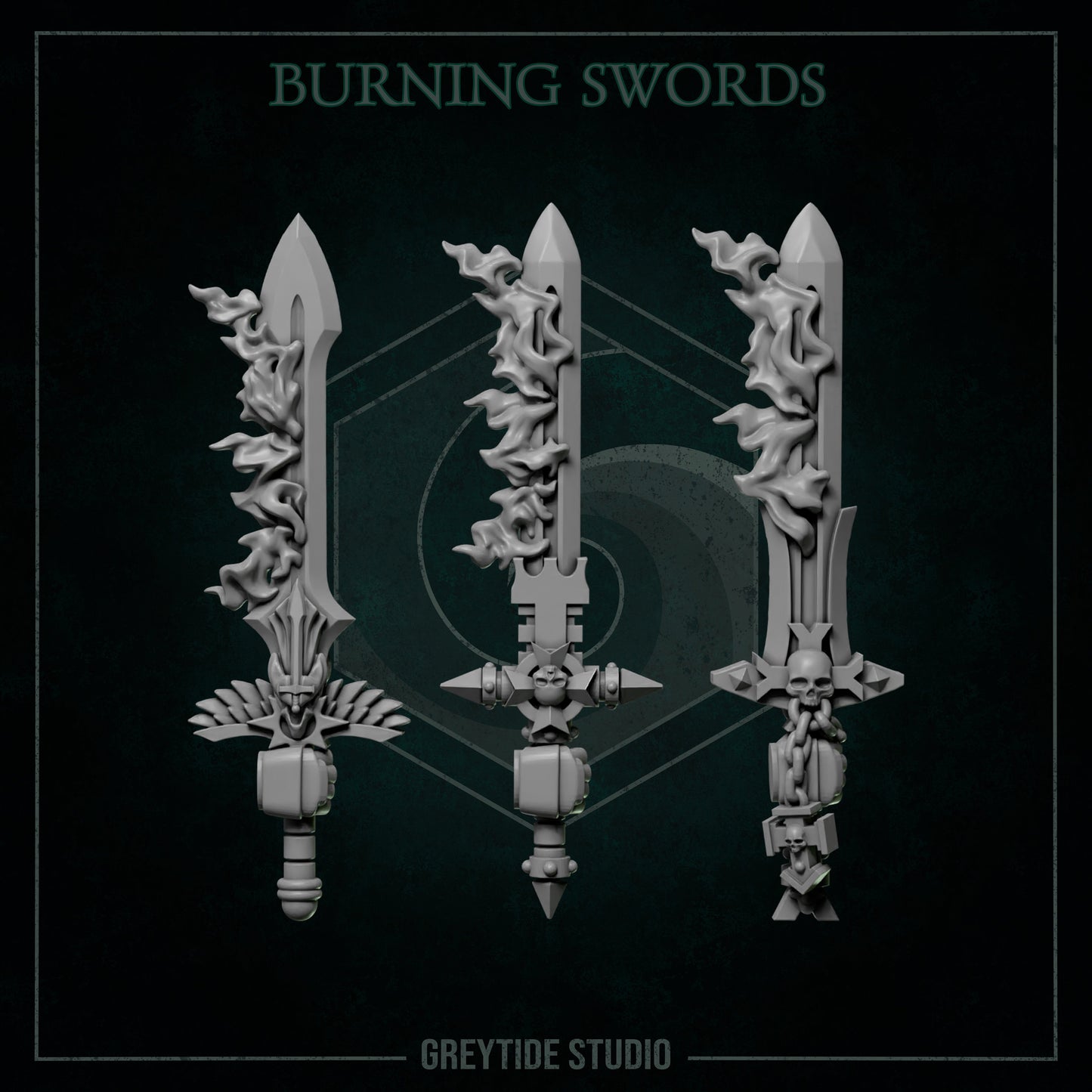 GreyTide Studios Burning Swords Pack (Custom Order)
