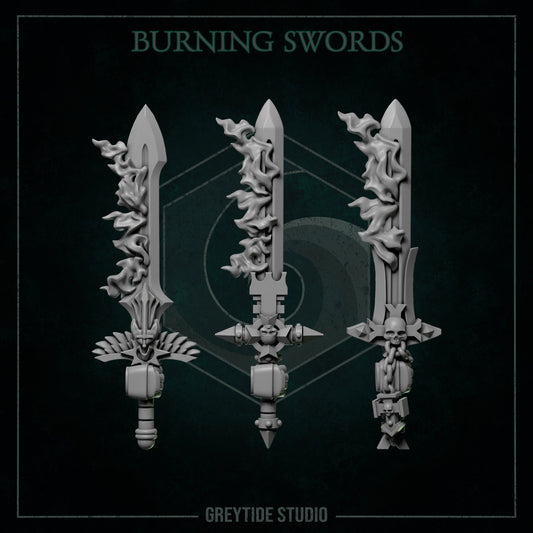 GreyTide Studios Burning Swords Pack (Custom Order)