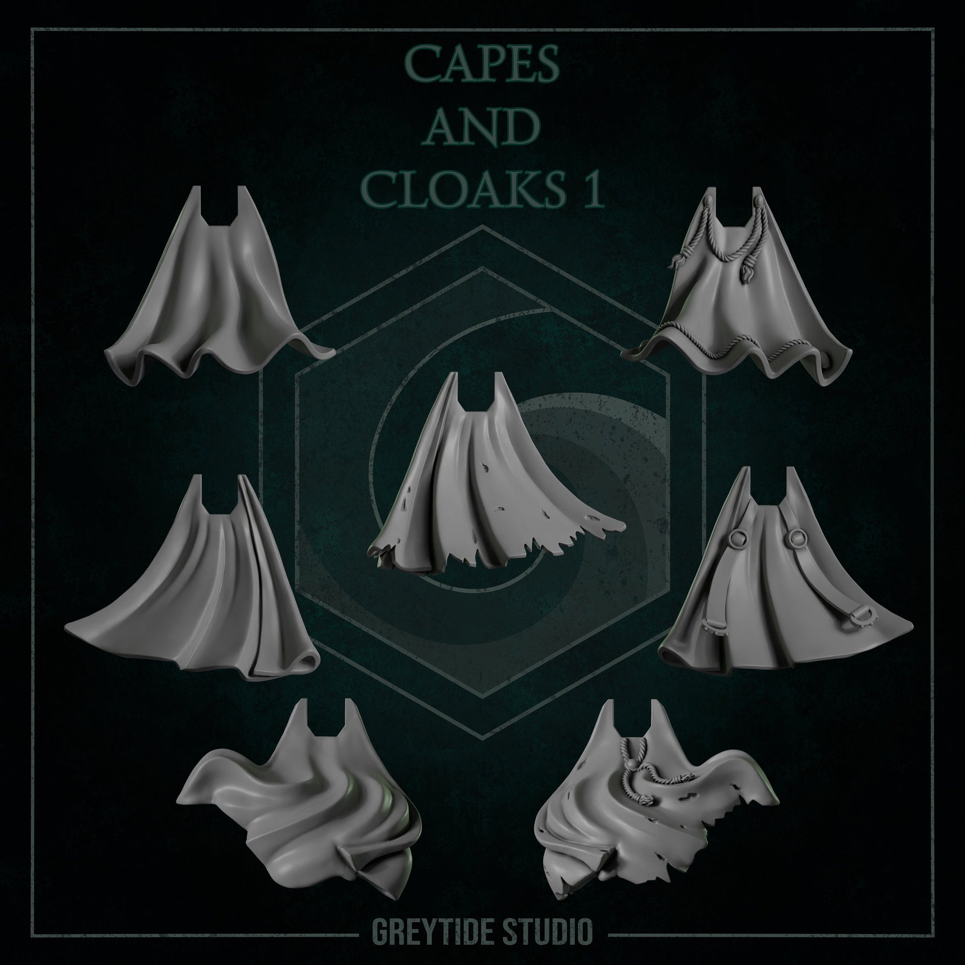 GreyTide Studios Capes and Cloak Pack (Custom Order)