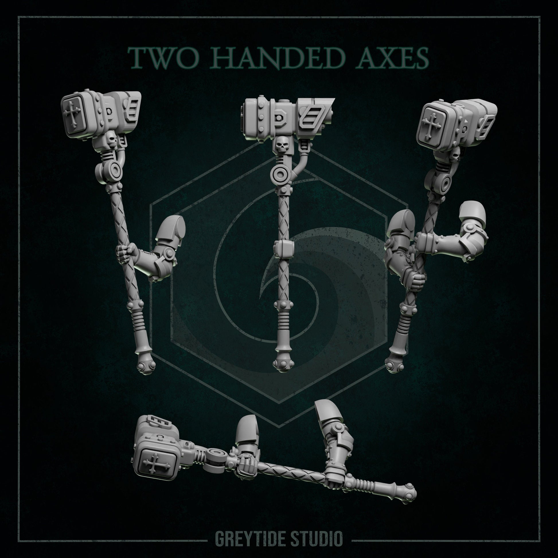 GreyTide Studios Two Handed Hammers Pack (Custom Order)