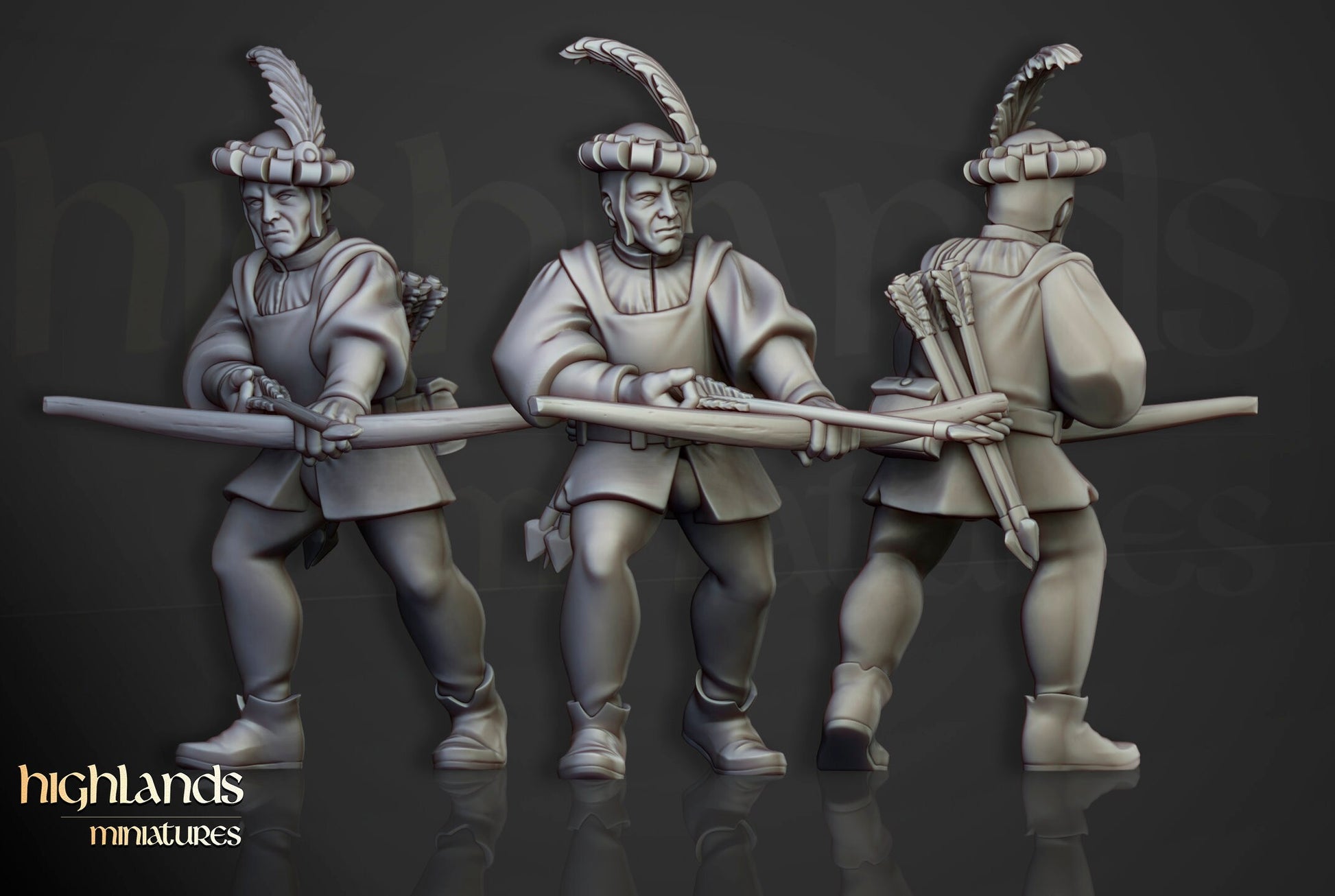 Sunland Bowmen Militia - Highland Miniatures (Custom Order)