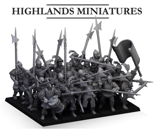 Sunland Troops with Halberds and Spears - Highland Miniatures (Custom Order)