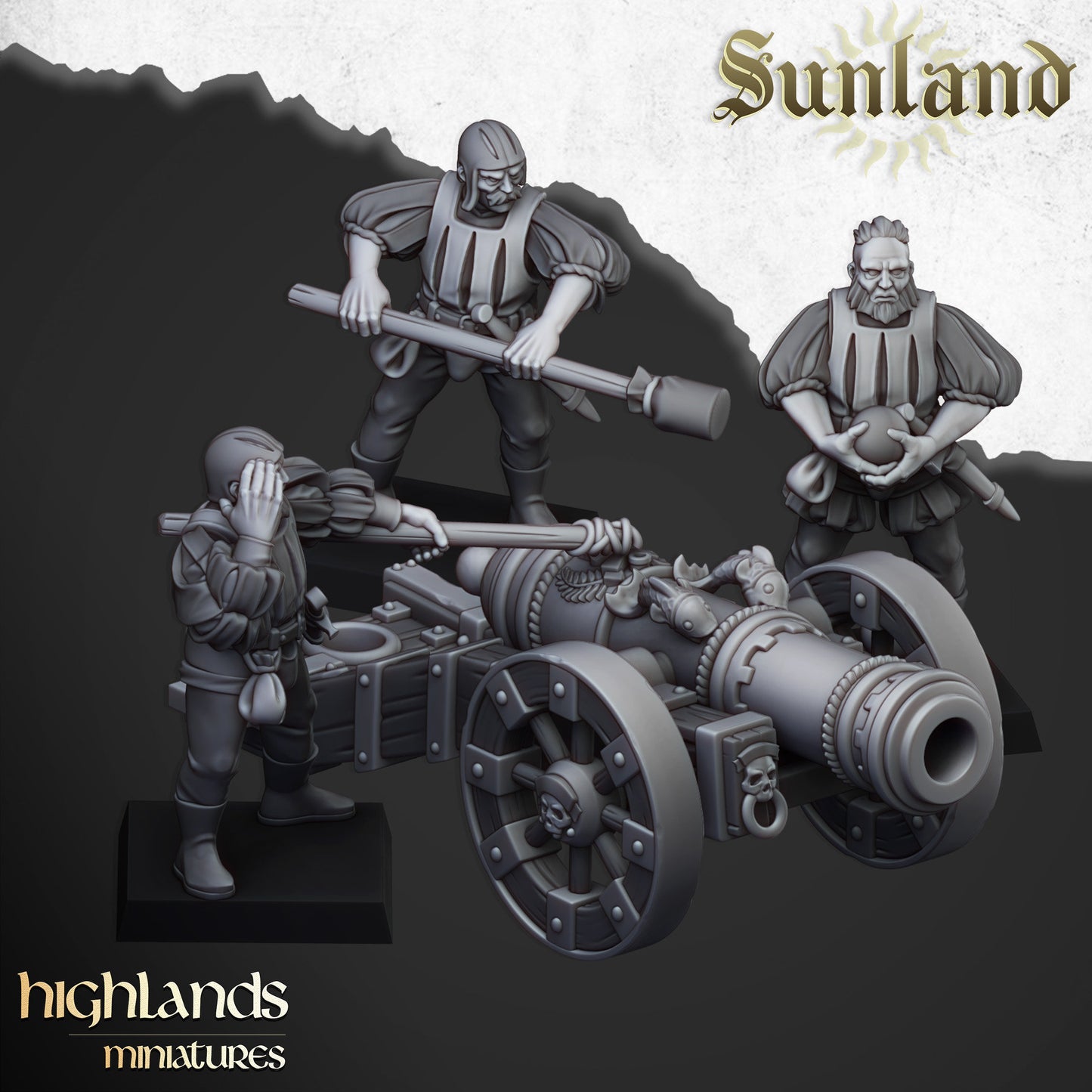 Sunland Great Cannon - Highland Miniatures (Custom Order)