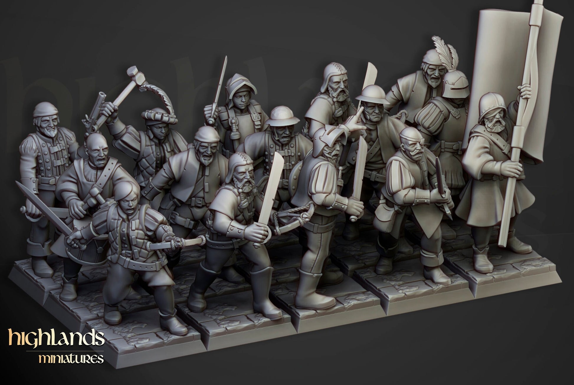 Sunland Militia - Highland Miniatures (Custom Order)
