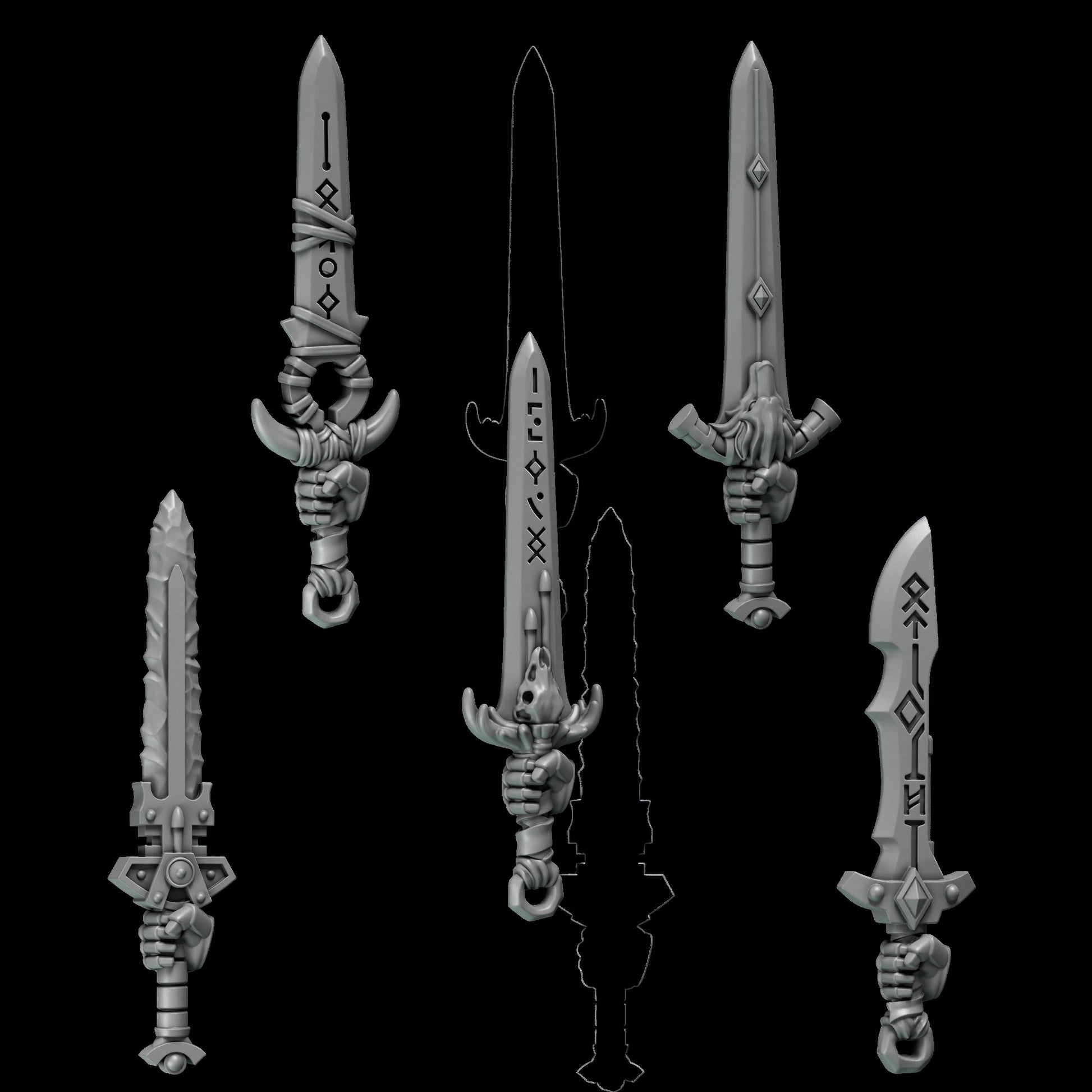 GreyTide Studios Swords - Primal Hounds (Custom Order)